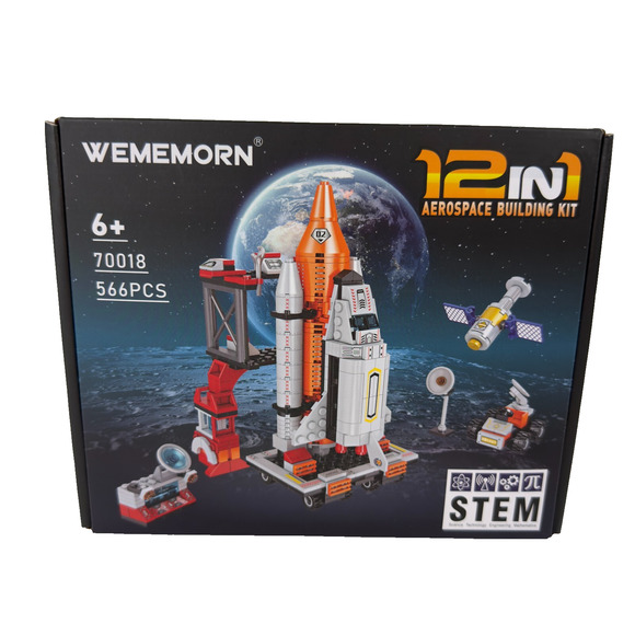 Space Exploration Shuttle Rocket Toys 12-in-1 Stem Aerospace Building Blocks NEW - Picture 8 of 13